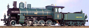 Class E-I Heavy Freight Loco #2063, Green and Black Livery with White Pin Stripping